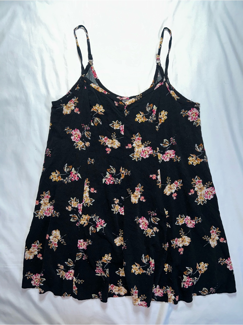 Torrid Black Floral Mini Dress Swing Cami Plus Size 3X